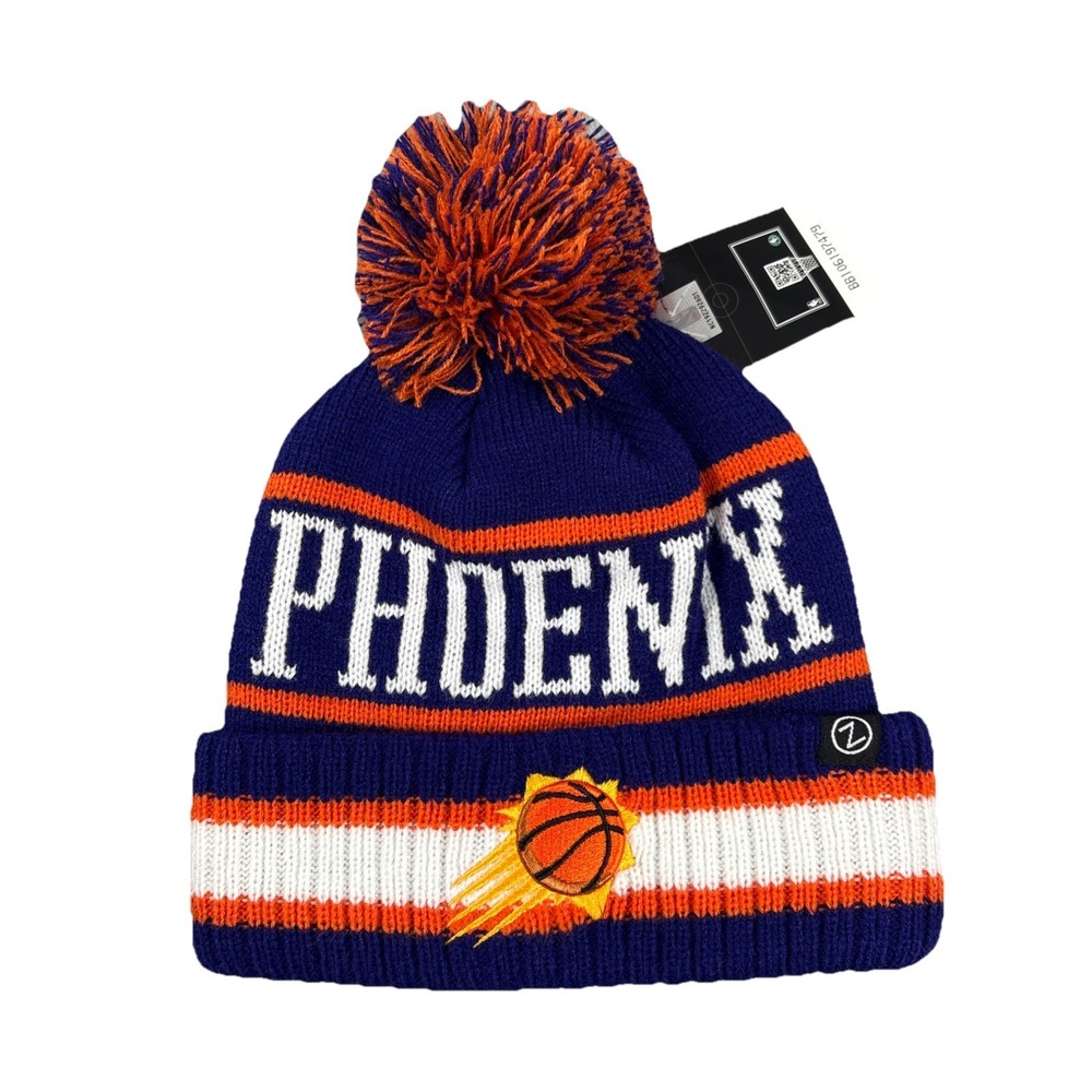 Phoenix Suns Youth Zephyr Acrylic Knit Pom Beanie‎ Brand New with Tag